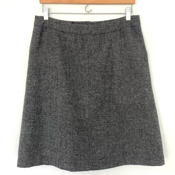 H&M gray wool-blend A-line skirt—women’s 10 - Picture 3 of 7